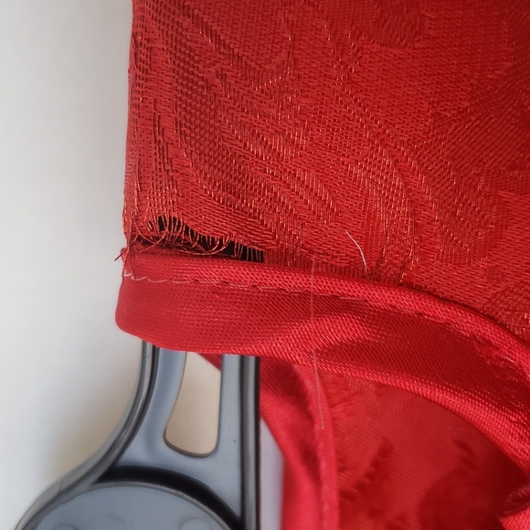 tree skirt 48 inches. Red Christmas tree skirt xmas - Picture 4 of 5